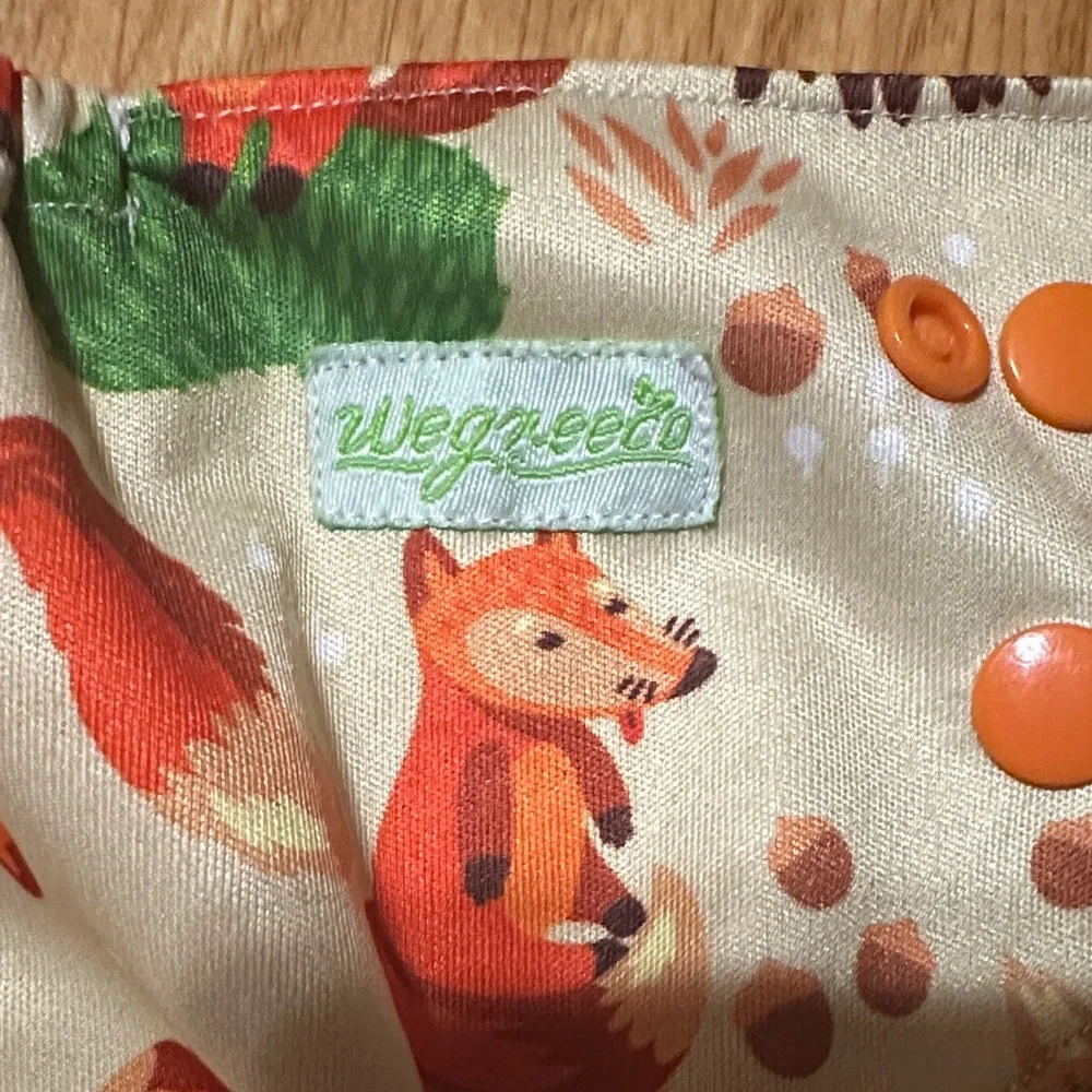 Fox Print Cloth Diaper